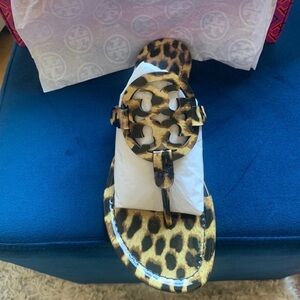 New womens 8.5 Tory Burch Miller sandals in leopard!
